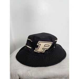 Purdue Boliers Reversible Bucket Hat Black Gold Unisex Adult One Size EUC